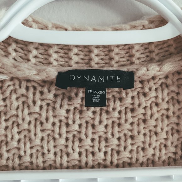 Dynamite Cream Cable Knit Cardigan - Picture 7 of 8